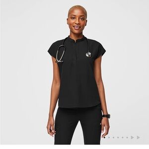 Figs Francisca Henley Scrub Top